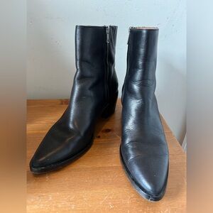 Madewell Black Leather Boots